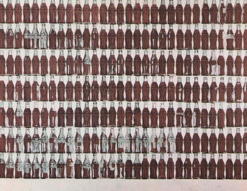 Andy Warhol, Coca Cola Şişeleri, 1962, kâğıt üzerine baskı, 1987, 60.96 x 86.36 cm.