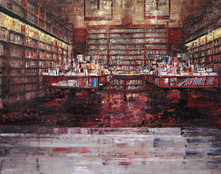 Massimo Giannoni, Libreria, 2015, cm 160x200