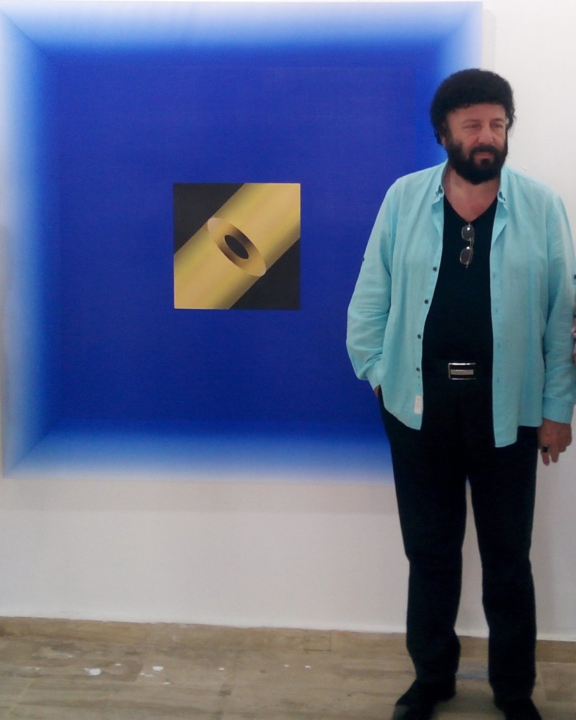 Bünyamin Özgültekin, Kara Delik, 150 x 150 cm.,T.ü.akr.b., 2015, Seyfi Kaya Kol.
