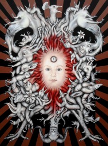 Atilla Galip Pınar, Zamanın Hediyesi-Gift of time, 180 x 135 cm, Tuval üzeri akrilik-acrylic on canvas, 2015