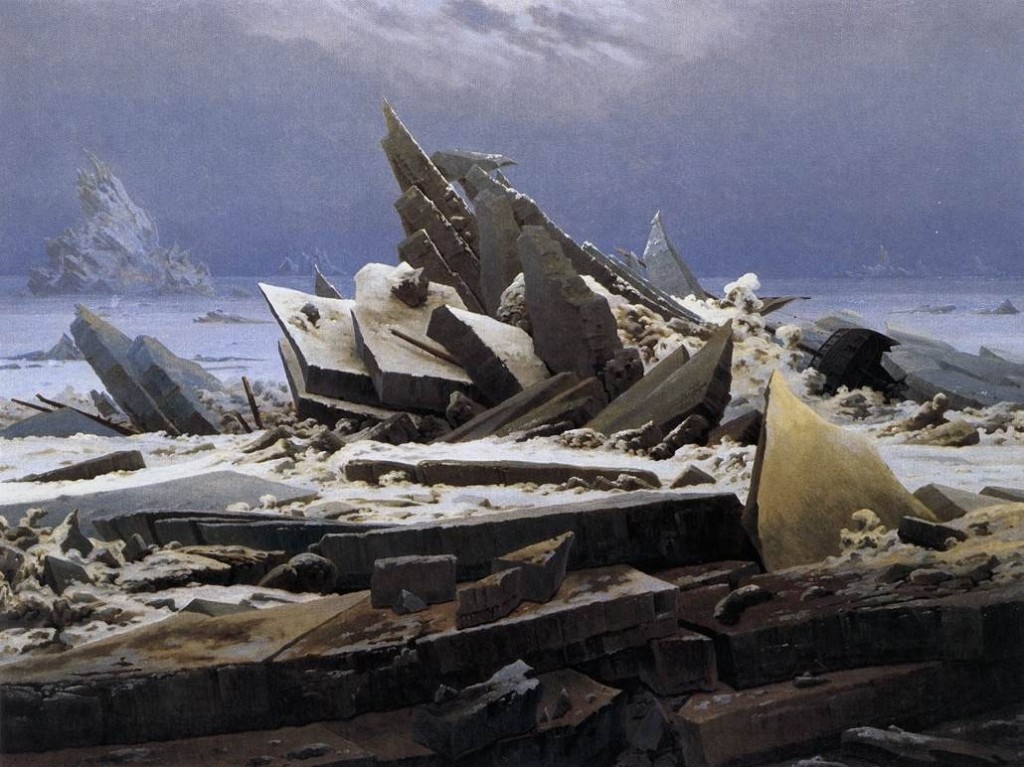 "The Sea of Ice" (Umudun Kırılışı), Tuval Üzerine Yağlıboya, 96,7x126,9cm, 1823, Kunsthalle- Hamburg, Almanya "The Sea of Ice" (Umudun Kırılışı), Tuval Üzerine Yağlıboya, 96,7x126,9cm, 1823, Kunsthalle- Hamburg, Almanya