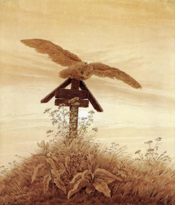 Caspar David Friedrich, “Owl on a Grave” Caspar David Friedrich, “Owl on a Grave”
