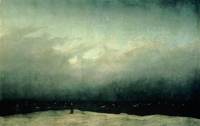 "Deniz Kenarında Keşiş", Tuval Üzerine Yağlıboya, 110x 171,5cm, 1808-10, Alte Nationale Gallery. "Deniz Kenarında Keşiş", Tuval Üzerine Yağlıboya, 110x 171,5cm, 1808-10, Alte Nationale Gallery.