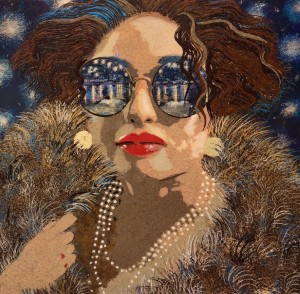 Zerrin Tekindor 140x140 cm tuval üzeri karışık teknik 2016