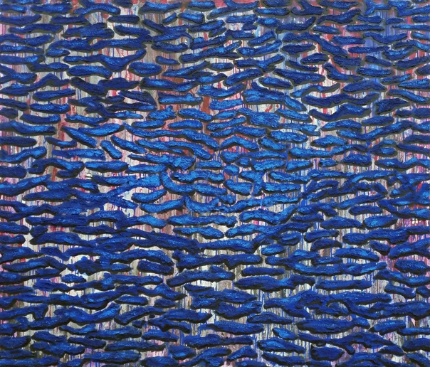 Görsel 6- 170 x 200 cm, 2016, tuvale akrilik, talaş