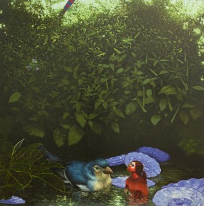 2-mavi kus__150x150cm_2014