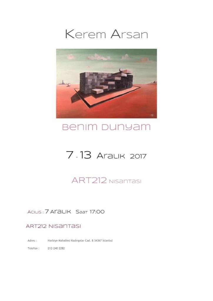 Benim Dunyam Sergi Afisi-2-1
