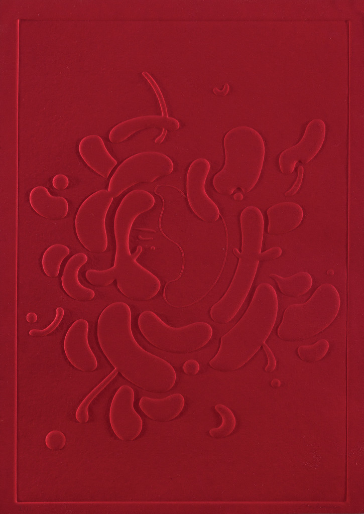 Belmin Plevneli-Sevdiğimi Kaybettiğimde-Kırmızı-60x42-cm-Gofraj-2016.