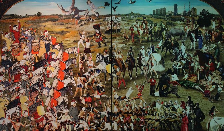 S5-Gazi Sansoy, Fikirtepe Meydan Muharebesi 2012-2013, 170x290cm, tuval üzerine yağlıboya_preview