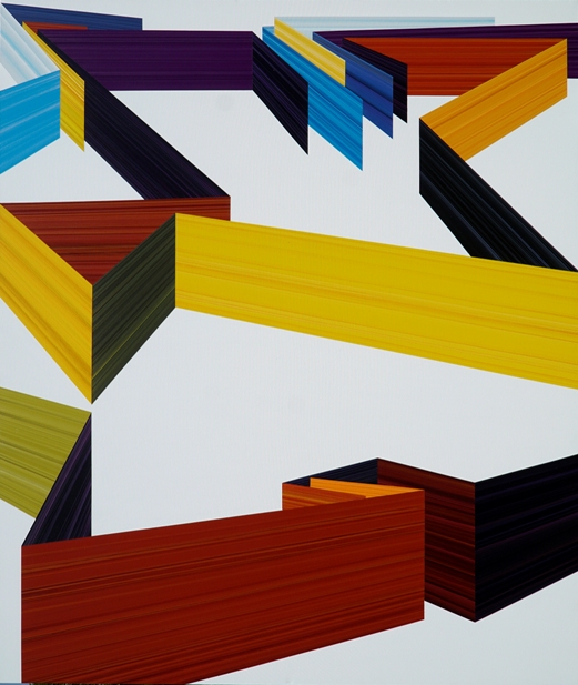 HAYRİ ESMER, LABİRENTLER.5.T.Ü.AKRİLİK.200X170CM.2017-1